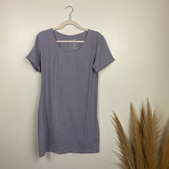 Casual Lavender Mini Dress - Picture 2 of 9